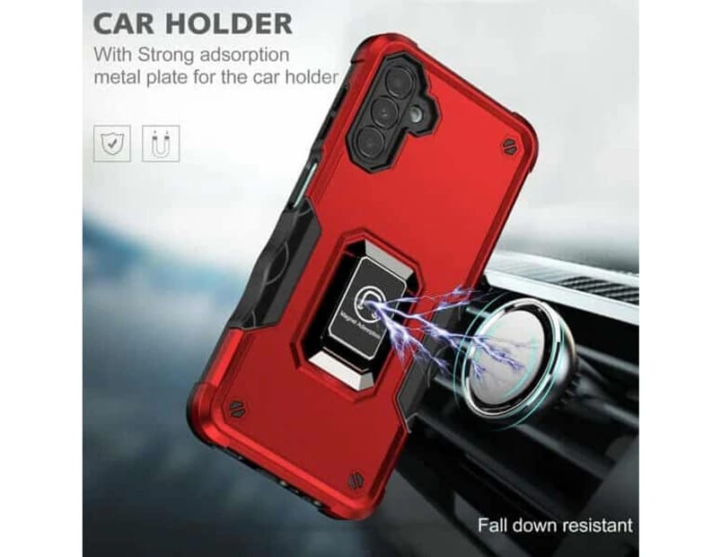 Magnetic Car Mount Ring Case For Samsung Galaxy S20FE Black