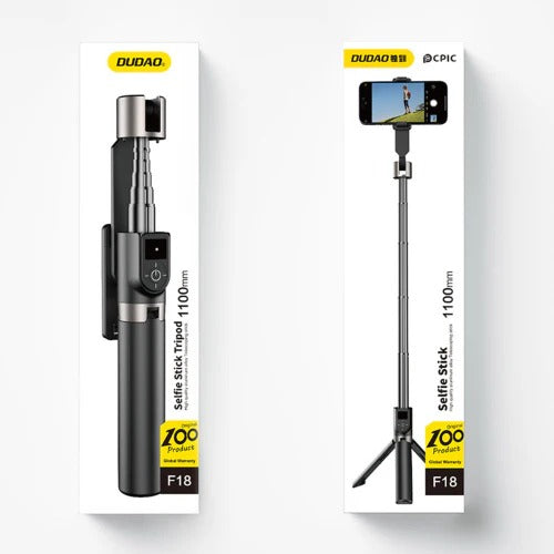 Dudao F18 Remote Selfie Stick 110cm Black