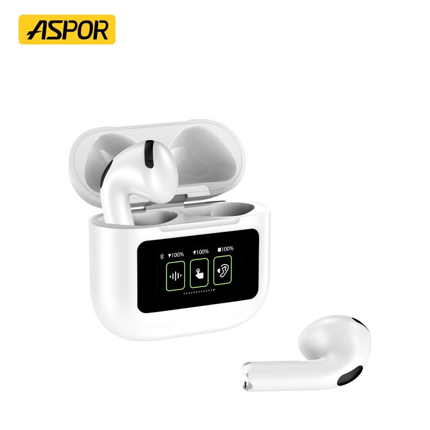 Aspor A630 TWS Earphone Wireless Bluetooth Semi-in-Ear Earbuds