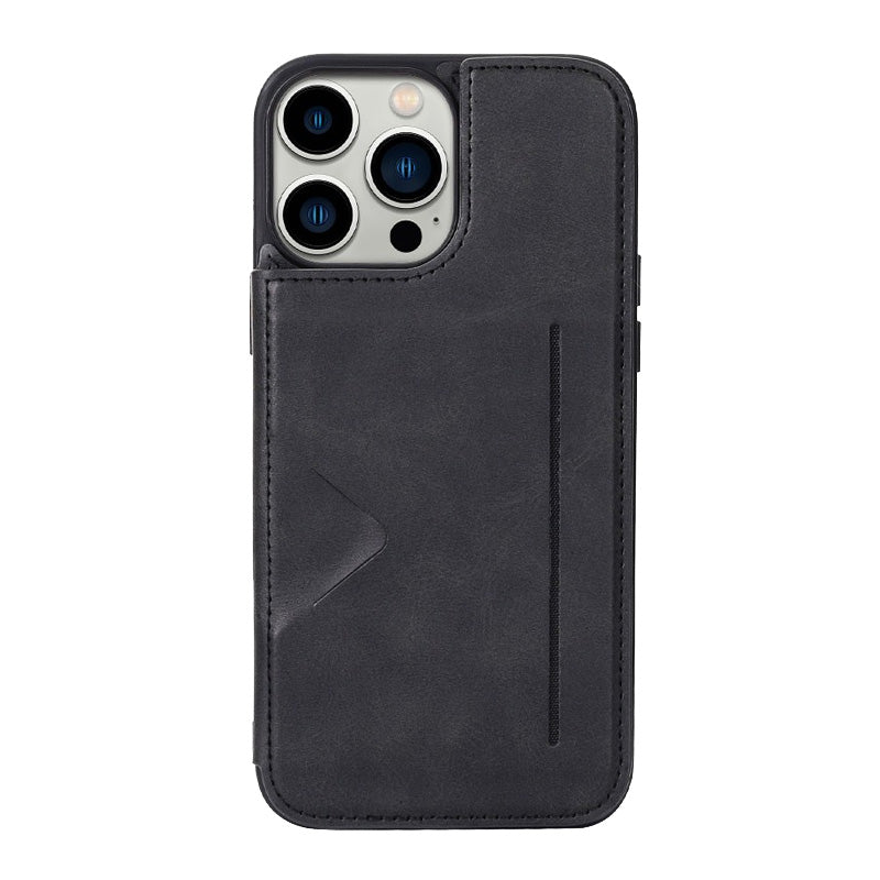 Hanman Back Card Case For iPhone 15 Pro Max Black