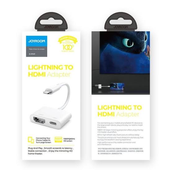 Joyroom S-H141 Lightning to HDMI adapter White