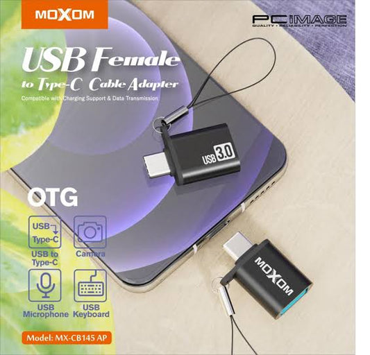 MOXOM MX-CB145 AP USB Female To Type C Cable Adapter