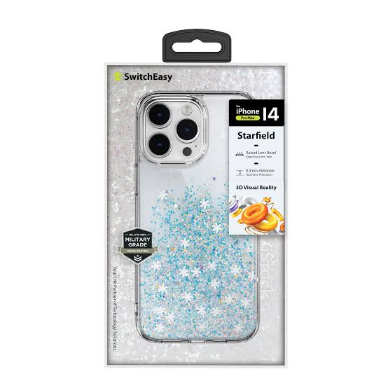 Switcheasy Protective Glitter Case For iPhone 15 Plus White