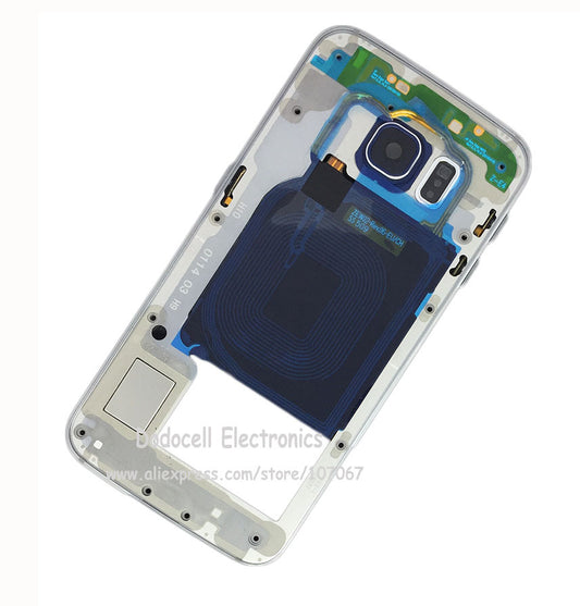 Replacement Middle Frame For Samsung Galaxy S6 White