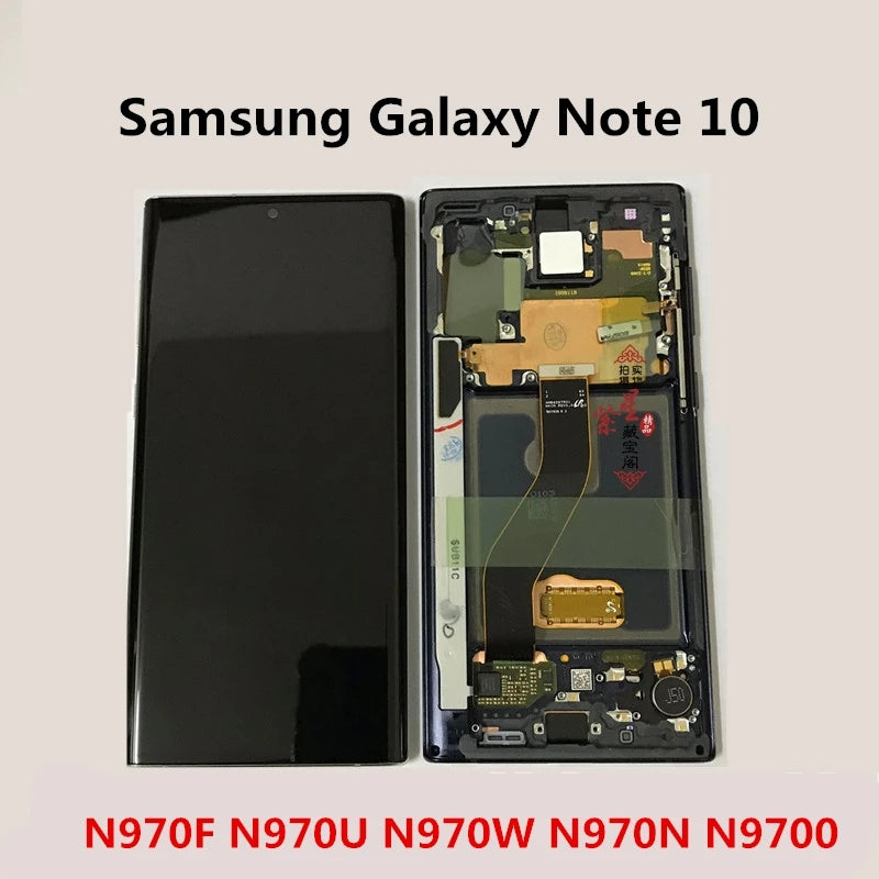 Replacement Lcd Screen Frame for Samsung Galaxy Note 10 Black