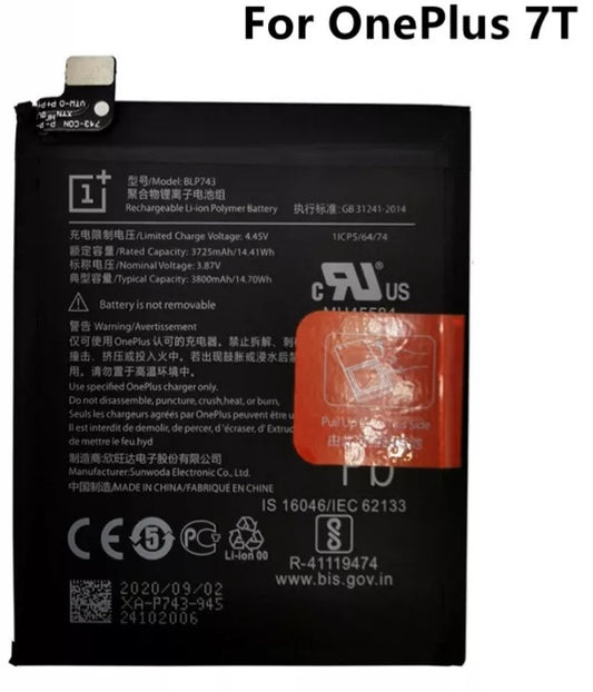 Replacement Battery For One Plus 7t