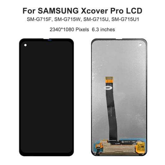 Replacement Lcd Screen Samsung Galaxy Xcover Pro G715F Black