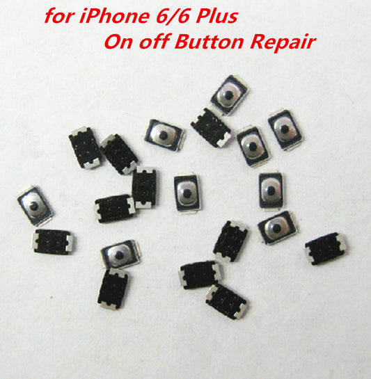 Replacement Metal Button Terminal Sticker On Off Button Repair Iphone 6 & 6 Plus