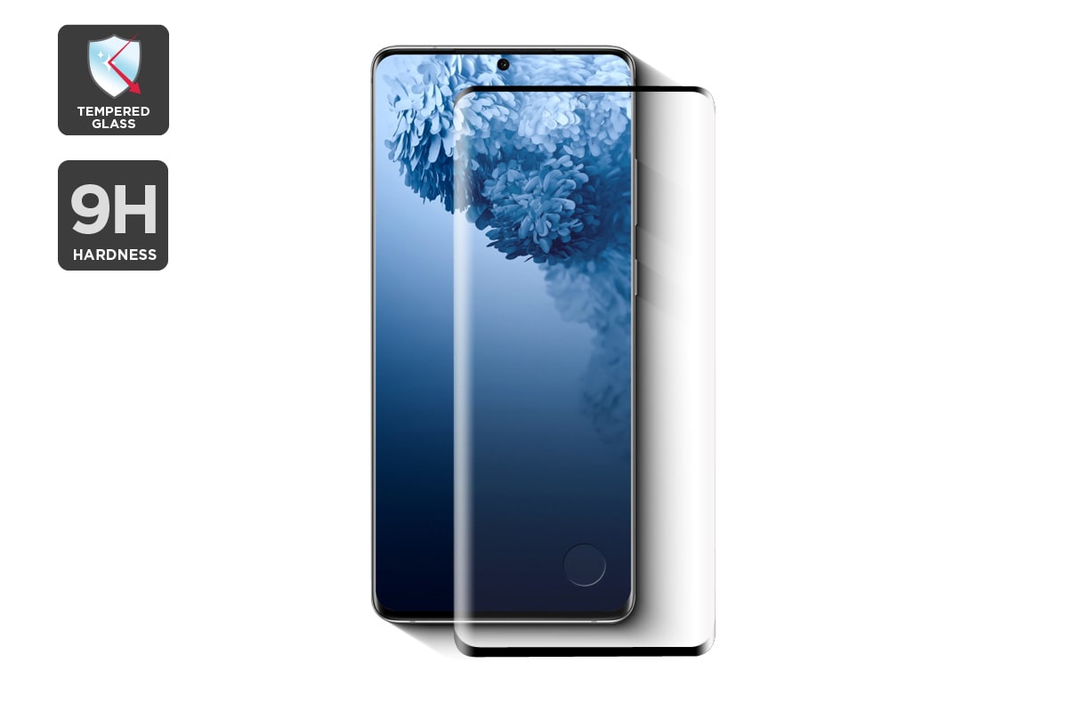 5D Full Cover 9H Curved Tempered Glass For Samsung Galaxy S8 Plus Black