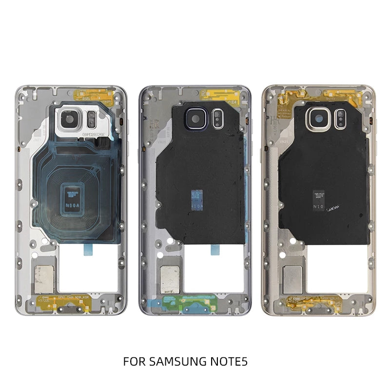 Replacement Middle Frame Bezel For Samsung Note 5 Gold