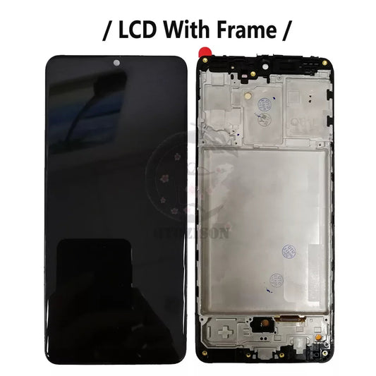 Replacement Lcd Screen Assembly With Frame for Samsung Galaxy A31 Black OEM