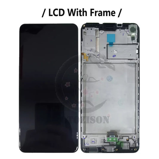 Replacement Lcd Screen With Frame For Samsung Galaxy A21s Black