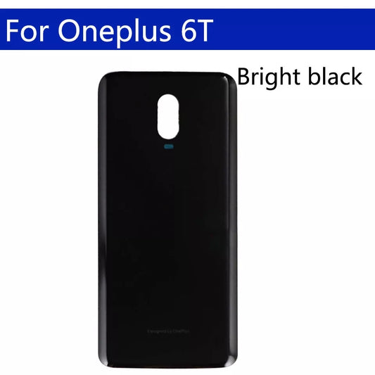 Replacement Back Glass For Oneplus 6T Black