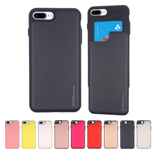 Mercury Sky Slider Bumper Card Slot Phone Case Iphone 13 Pro Rose Gold