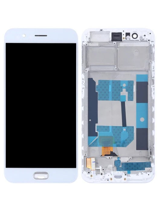 Replacement Lcd Screen With Frame For Oppo R11 White