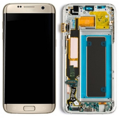 Replacement Lcd Screen Frame Samsung Galaxy S7 Edge Gold