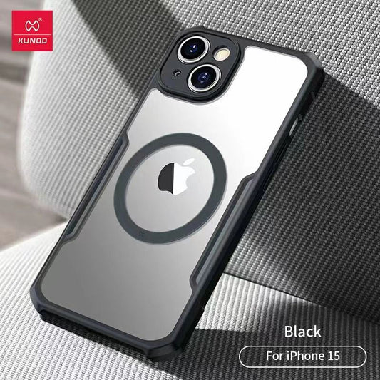 XUNDO Beatle Series Case For iPhone 16 Pro Clear - Black Frame