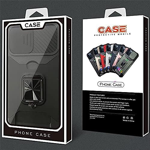 Back Kickstand Camshield Card Case For Samsung Galaxy A03S Black