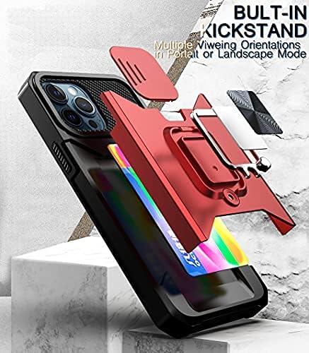 Back Kickstand Camshield Card Case For Samsung Galaxy A11 Black