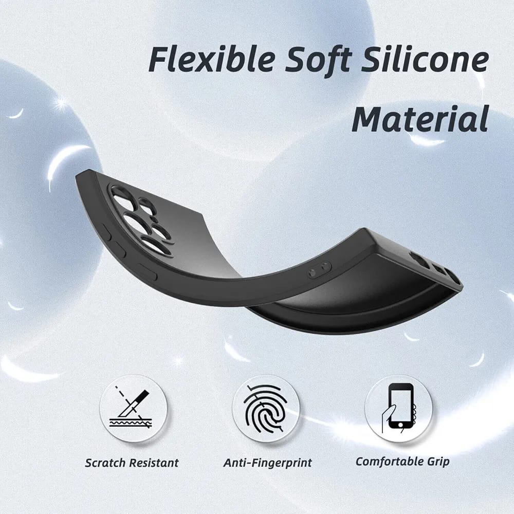 Silicone Soft Feeling Case For iPhone 13 Pro Black