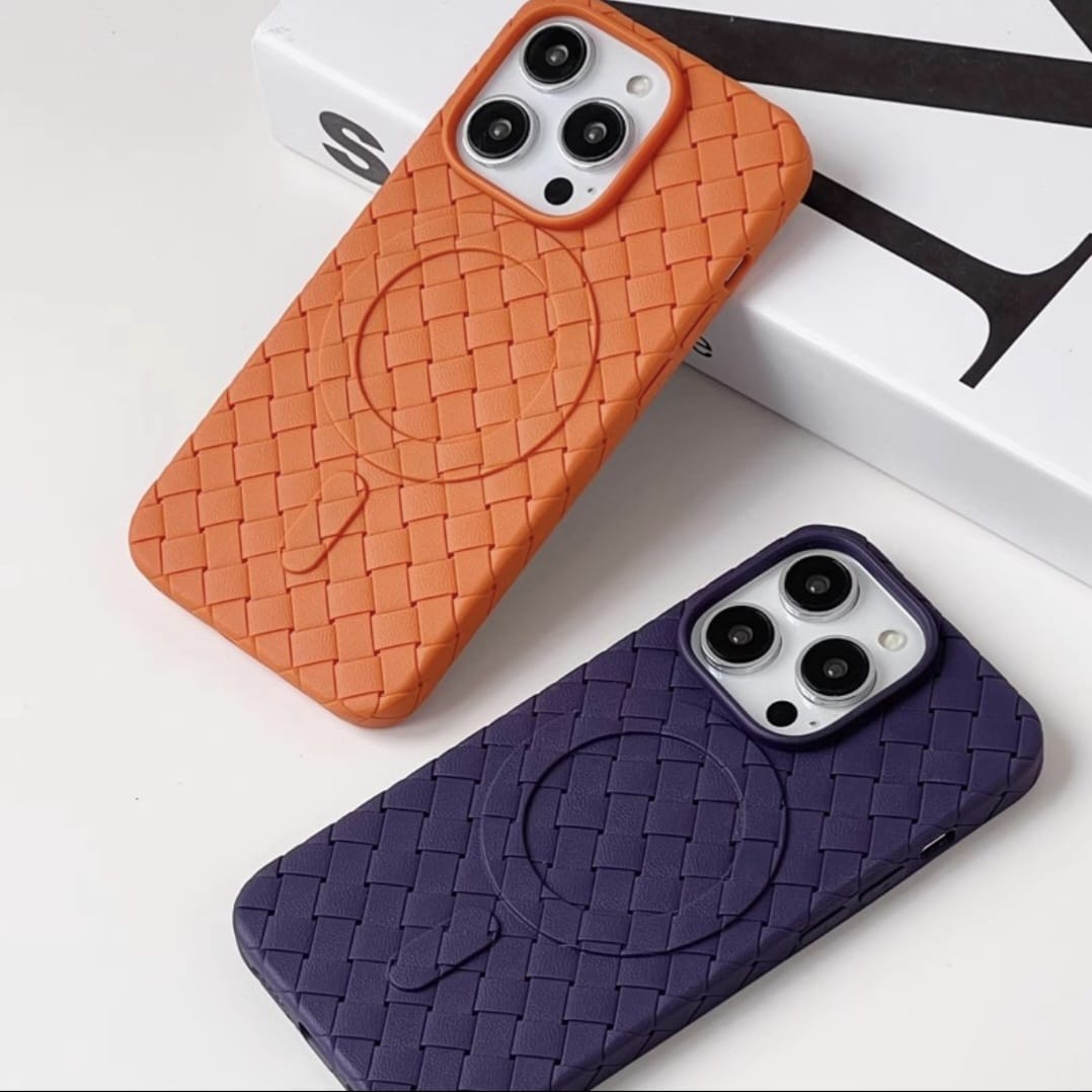 JR-BP005 Braided TPU Magnetic case for iP15-6.1 inch purple