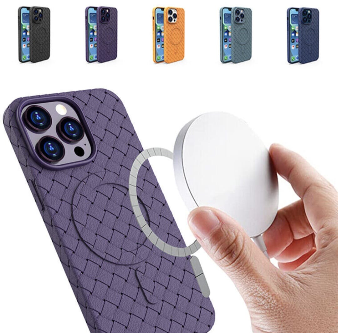 JR-BP005 Braided TPU Magnetic case for iP15 Pro Max-6.7 inch purple