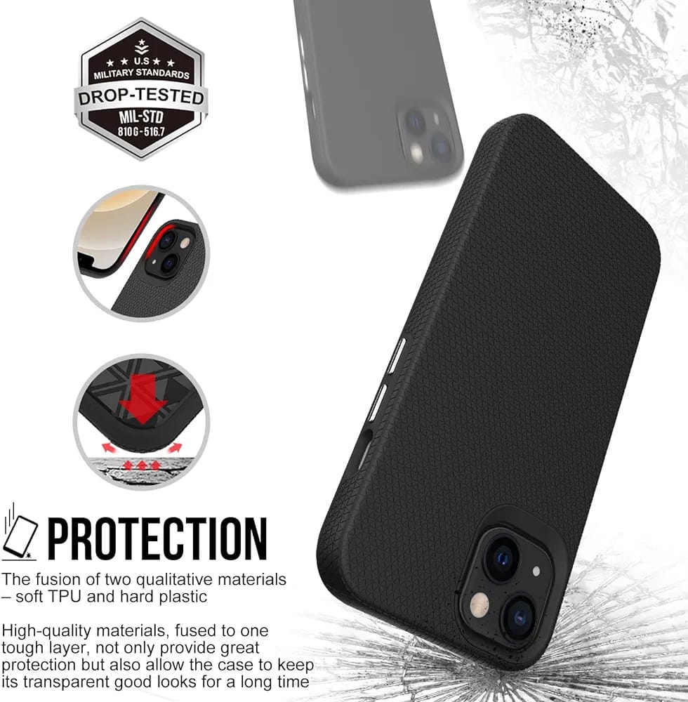 Triangle Texture Design Drop Tested Case For Samsung Galaxy S9 Plus Black