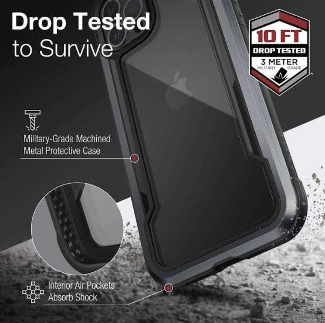 X-Doria Defense Shield 10 Feet Drop Tested Case Samsung Galaxy S24 Ultra Black