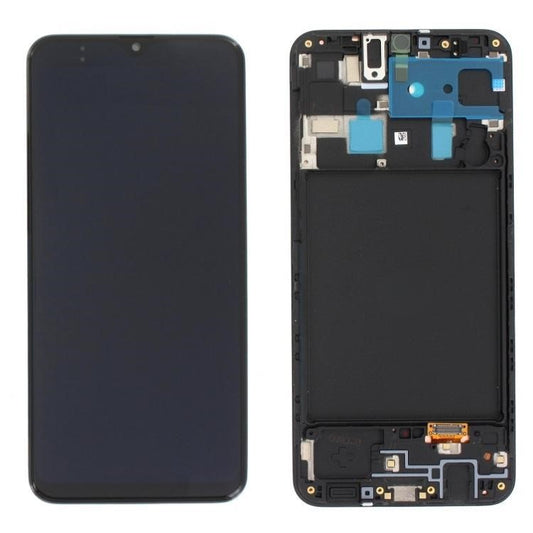 Replacement Lcd Screen Assembly With Frame For Samsung Galaxy A20 Black OLED