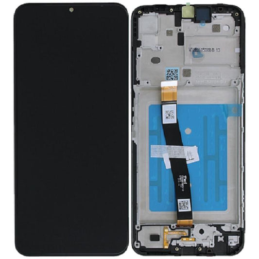 Replacement Lcd Screen Assembly With Frame For Samsung Galaxy A22 5G Black