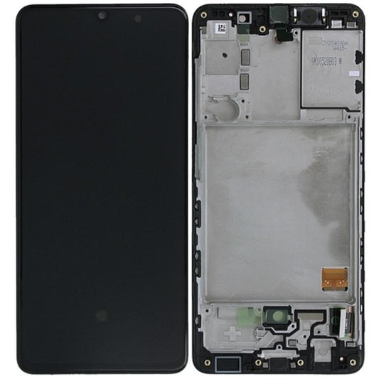 Replacement Lcd Screen Assembly With Frame for Samsung Galaxy A41 Black OEM