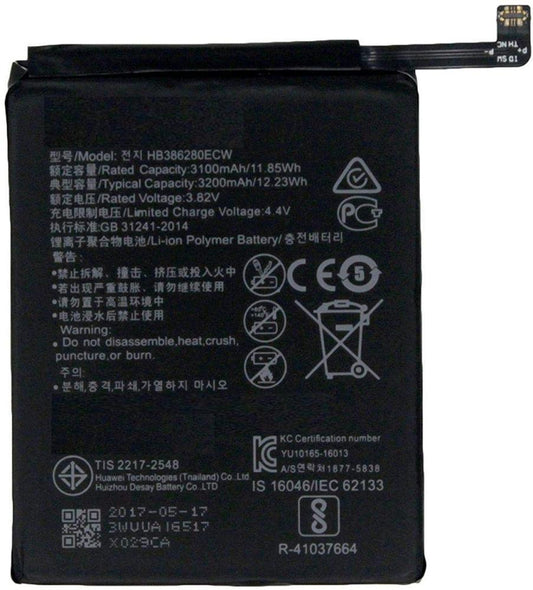 Replacement Battery For Huawei P10  HB386280ECW 3200mah