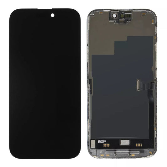 Replacement Lcd Screen For Iphone 15 Pro Black Soft Oled