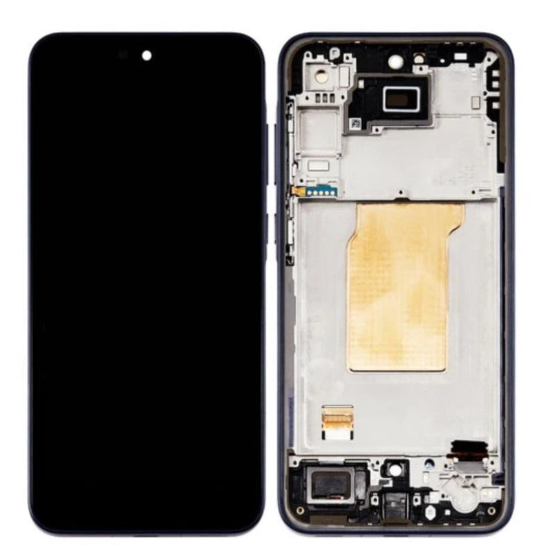 Replacement Lcd Screen With Frame for Samsung Galaxy A35 5G Black OEM