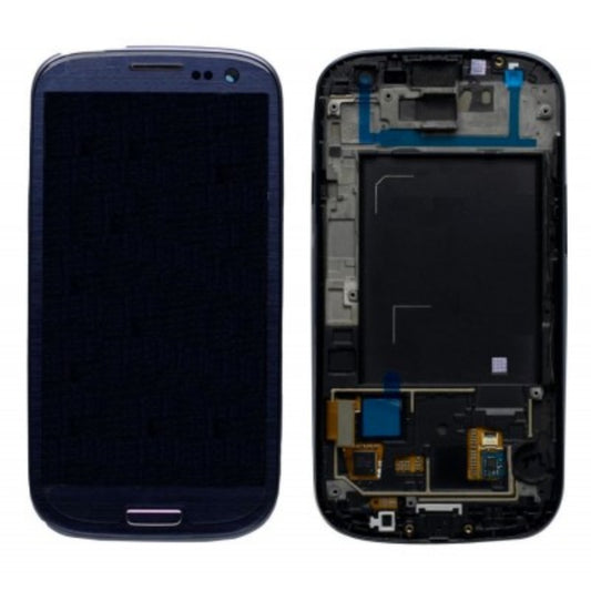 Replacement Lcd Screen With Frame for Samsung Galaxy S3 i9300 Blue