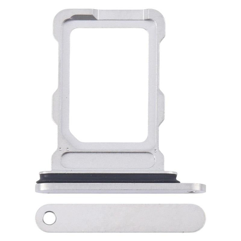 Replacement Sim Card Tray For Iphone 16 Pro / 16 Pro Max Silver