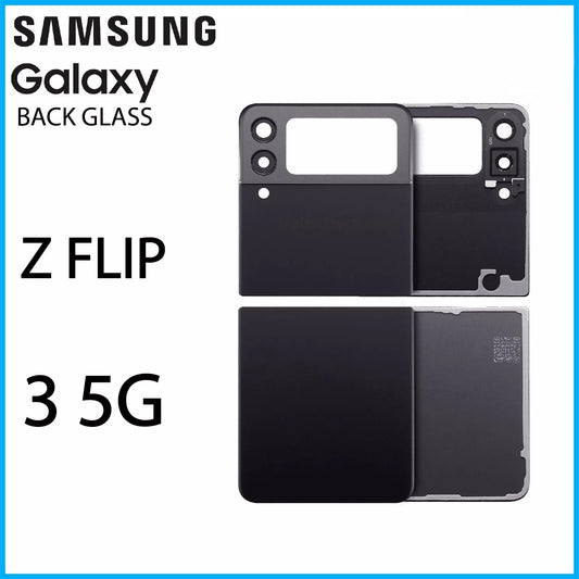 Replacement Back Glass For Samsung Galaxy Flip 3 5G Black