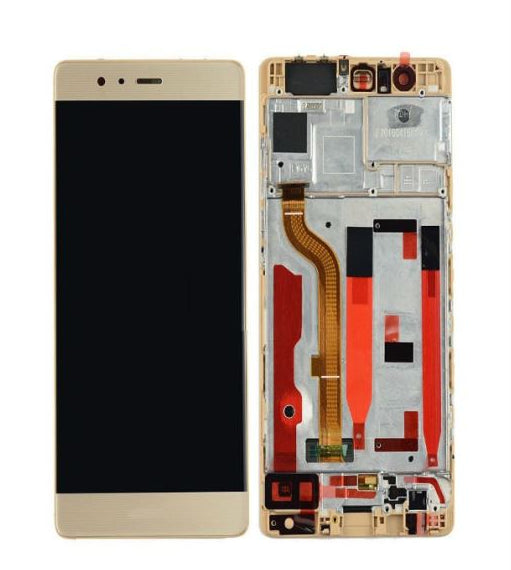 Replacement Lcd Screen For Huawei P9 Plus Gold With Frame