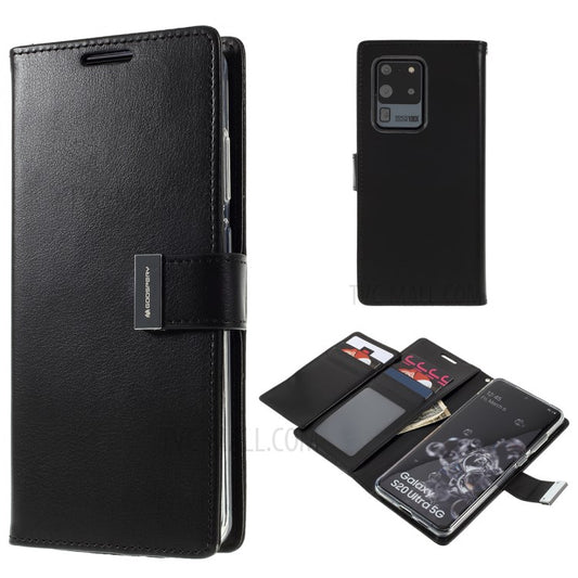 Mercury Rich Diary Wallet Case For Samsung Galaxy S21 Black