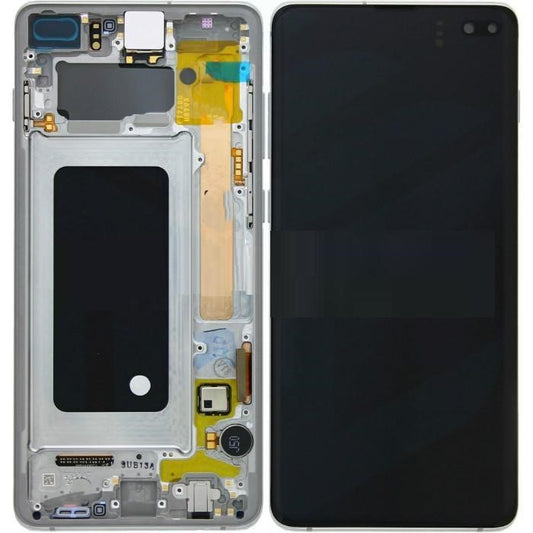 Replacement Lcd Screen Frame Samsung Galaxy S10 Plus Silver