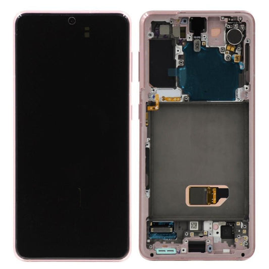 Replacement Lcd Screen with Frame Samsung Galaxy S21 Pink