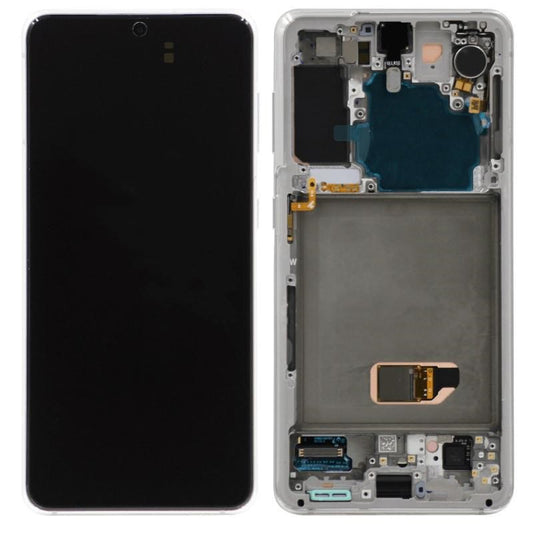 Replacement Lcd Screen with Frame Samsung Galaxy S21 Silver