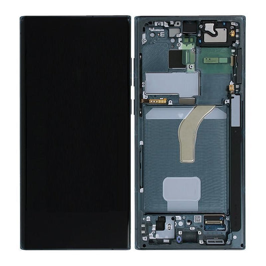 Replacement Lcd Screen with Frame Samsung Galaxy S22 Ultra Green