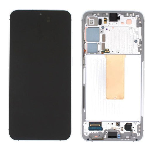 Replacement Lcd Screen with Frame Samsung Galaxy S23 Plus Silver