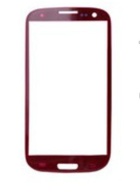 Replacement Glass Samsung Galaxy S3 i9300 i9305 Red