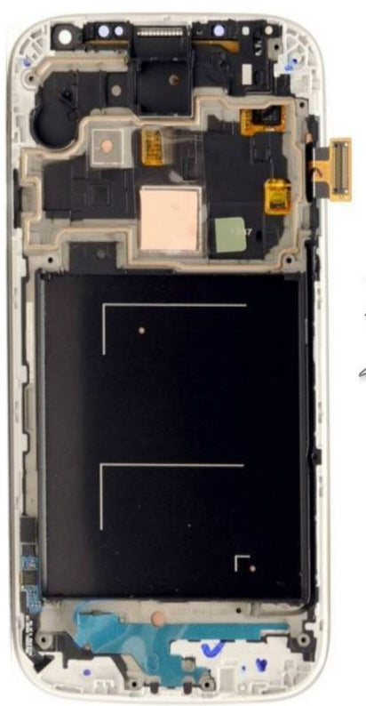 Lcd Screen With Frame For Galaxy S4 i9500 White