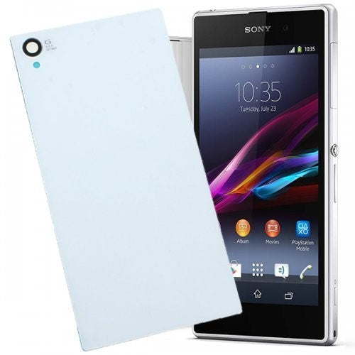 Replacement Back Battery Glass for SONY Z1 White